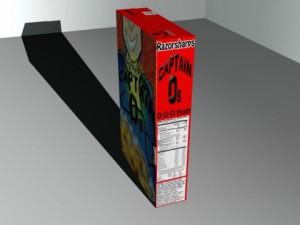 fictional comedic cereal boxes  mb obj fbx 3D Model