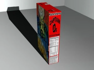 fictional comedic cereal boxes  mb obj fbx 3D Model