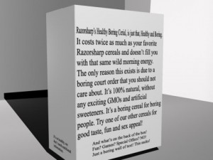 fictional comedic cereal boxes  mb obj fbx 3D Model
