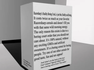 fictional comedic cereal boxes  mb obj fbx 3D Model