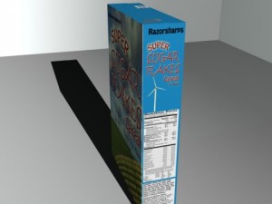 fictional comedic cereal boxes  mb obj fbx 3D Model