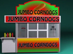 будка для корн-дога 3D Модель