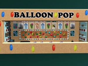balloon pop carnival game 3D Model