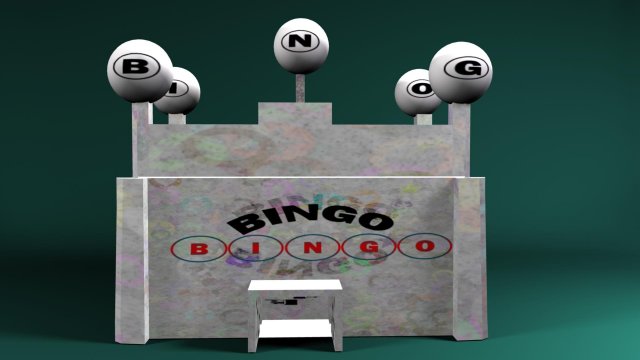 bingo hall 3D Модель .c4d .max .obj .3ds .fbx .stl .blend