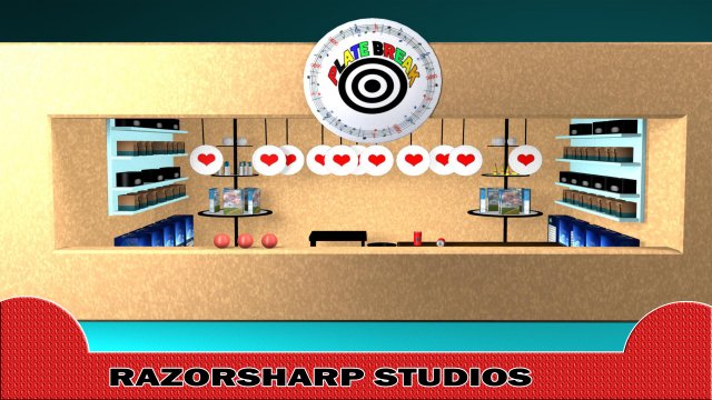 plate break carnival game kiosk Model 3D .c4d .max .obj .3ds .fbx .stl .blend
