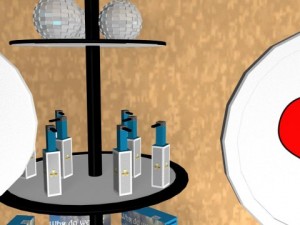 plate break carnival game kiosk Model 3D