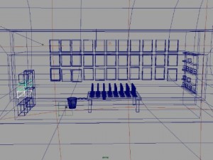 ring toss carnival game kiosk 3D Model