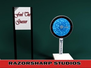 weight guessing game carnival scale 3D Model