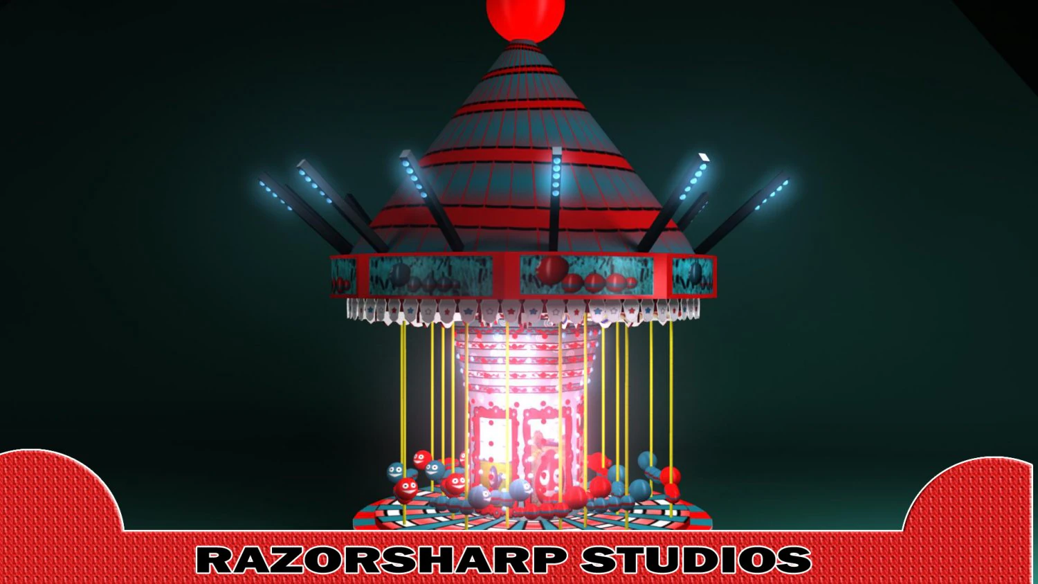 carousel carnival ride 3D Model .c4d .max .obj .3ds .fbx .stl .blend 