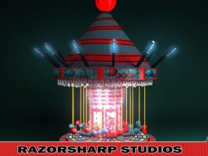 carousel carnival ride 3D Model