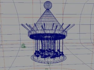 carousel carnival ride 3D Model