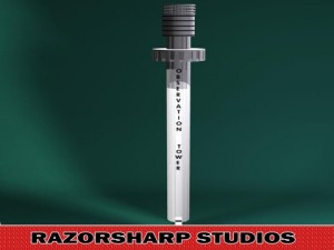 observation tower interior and exterior 3D Model