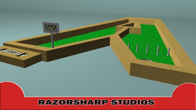 mini golf a hole 3Dモデル .c4d .max .obj .3ds .fbx .stl .blend 