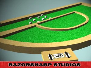 mini golf alphabet d hole 3D Model