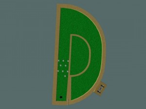 mini golf alphabet d hole 3D-Modell
