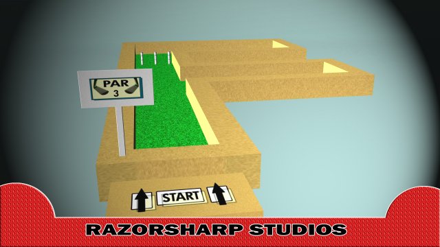 mini golf alphabet f hole 3D Model .c4d .max .obj .3ds .fbx .stl .blend 