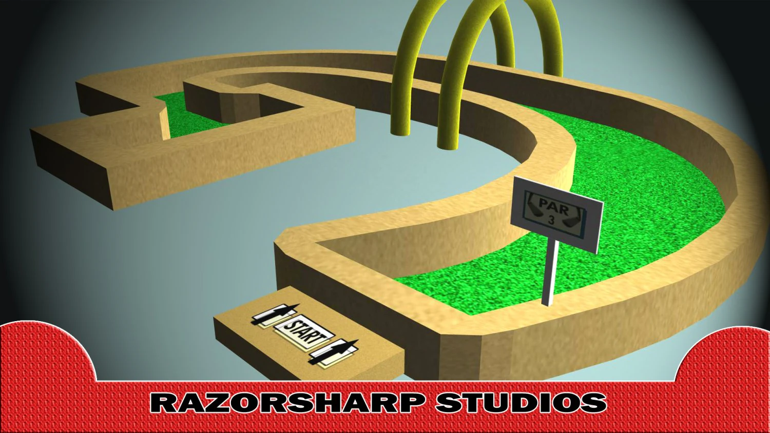 mini golf alphabet g hole 3D Model .c4d .max .obj .3ds .fbx .stl .blend