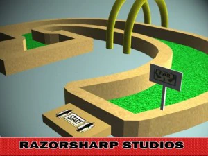 мини-гольф с алфавитом G Hole 3D Модель