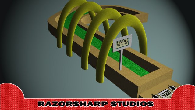 mini golf alphabet j hole Model 3D .c4d .max .obj .3ds .fbx .stl .blend 