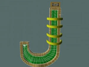 mini golf alphabet j hole 3D Model