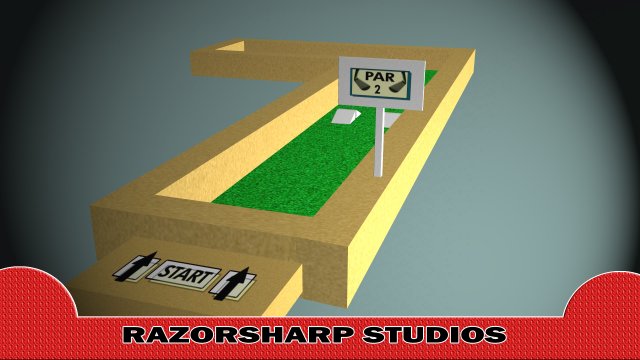 mini golf alphabet l hole 3D 模型 .c4d .max .obj .3ds .fbx .stl .blend