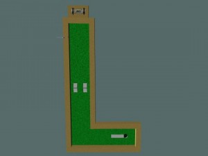 mini golf alphabet l hole 3D 模型