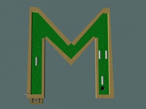 mini golf m hole 3Dモデル