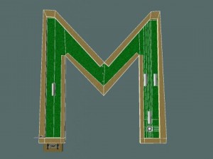mini golf m hole 3Dモデル