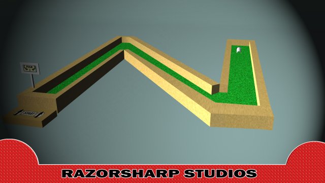 mini golf alphabet n hole Modèle 3D .c4d .max .obj .3ds .fbx .stl .blend 