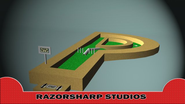 mini golf alphabet p hole 3D Model .c4d .max .obj .3ds .fbx .stl .blend 