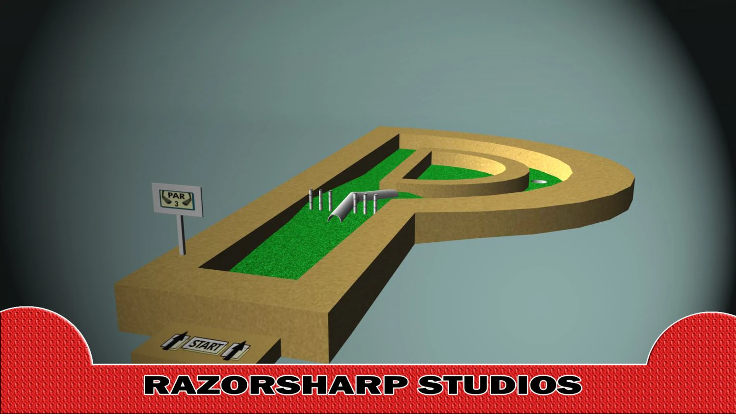 mini golf alphabet p hole 3D Model .c4d .max .obj .3ds .fbx .stl .blend