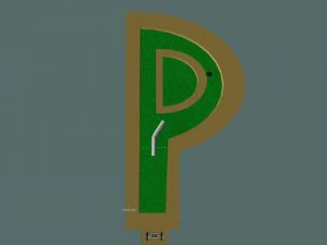 mini golf alphabet p hole 3D Model