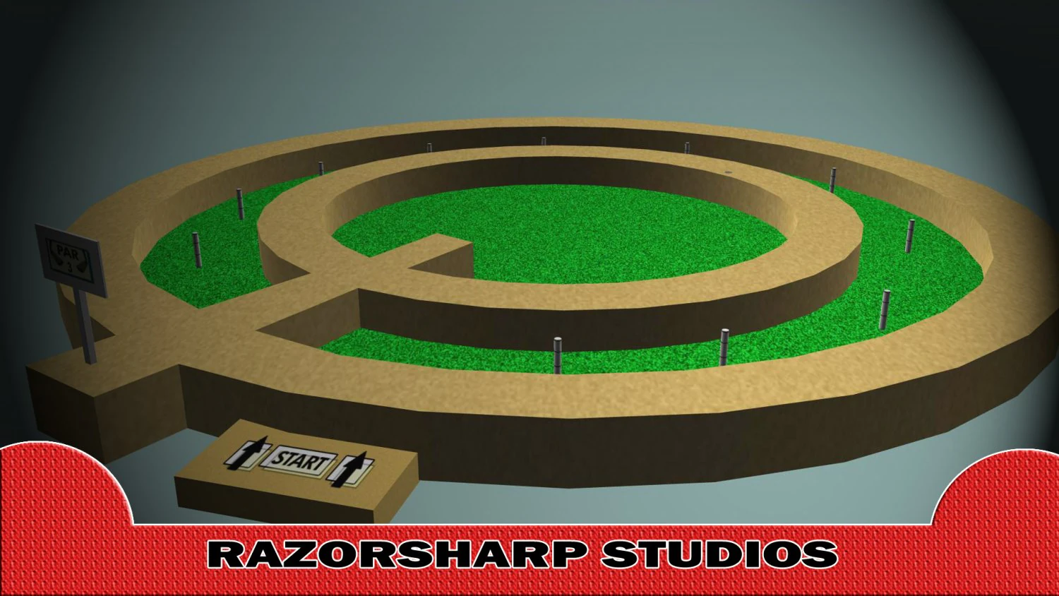 mini golf alphabet q hole 3D Model .c4d .max .obj .3ds .fbx .stl .blend