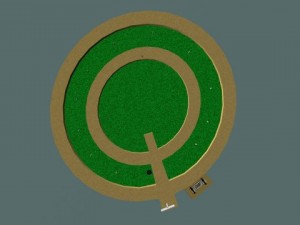 mini golf alphabet q hole 3D Model