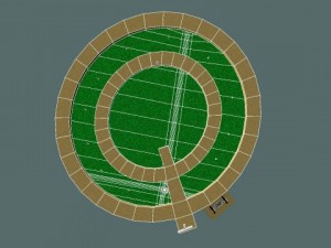 mini golf alphabet q hole 3D Model
