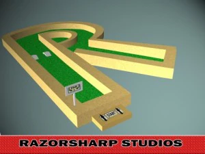 minigolf alfabet r gat 3D Model