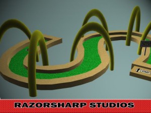 mini golf alphabet s hole 3D Model