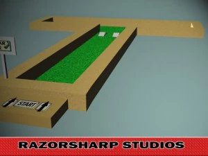 mini golf alphabet t hole 3D Model