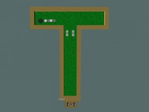 mini golf alphabet t hole Model 3D