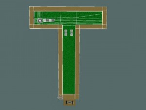 mini golf alphabet t hole Model 3D