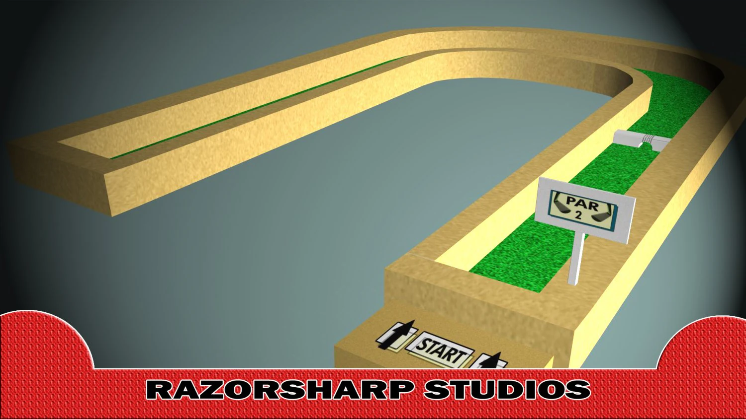 mini golf alphabet u hole 3D Model .c4d .max .obj .3ds .fbx .stl .blend 