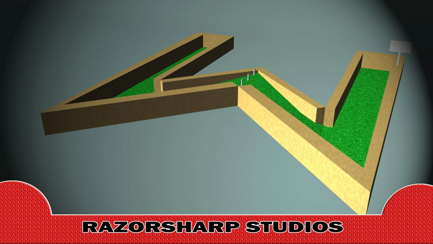 mini golf alphabet w hole 3D Model .c4d .max .obj .3ds .fbx .stl .blend