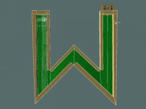mini golf alphabet w hole 3D 모델