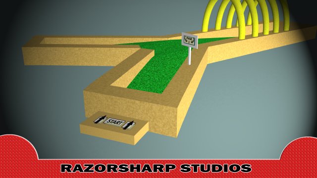 mini golf alphabet y hole Model 3D .c4d .max .obj .3ds .fbx .stl .blend 