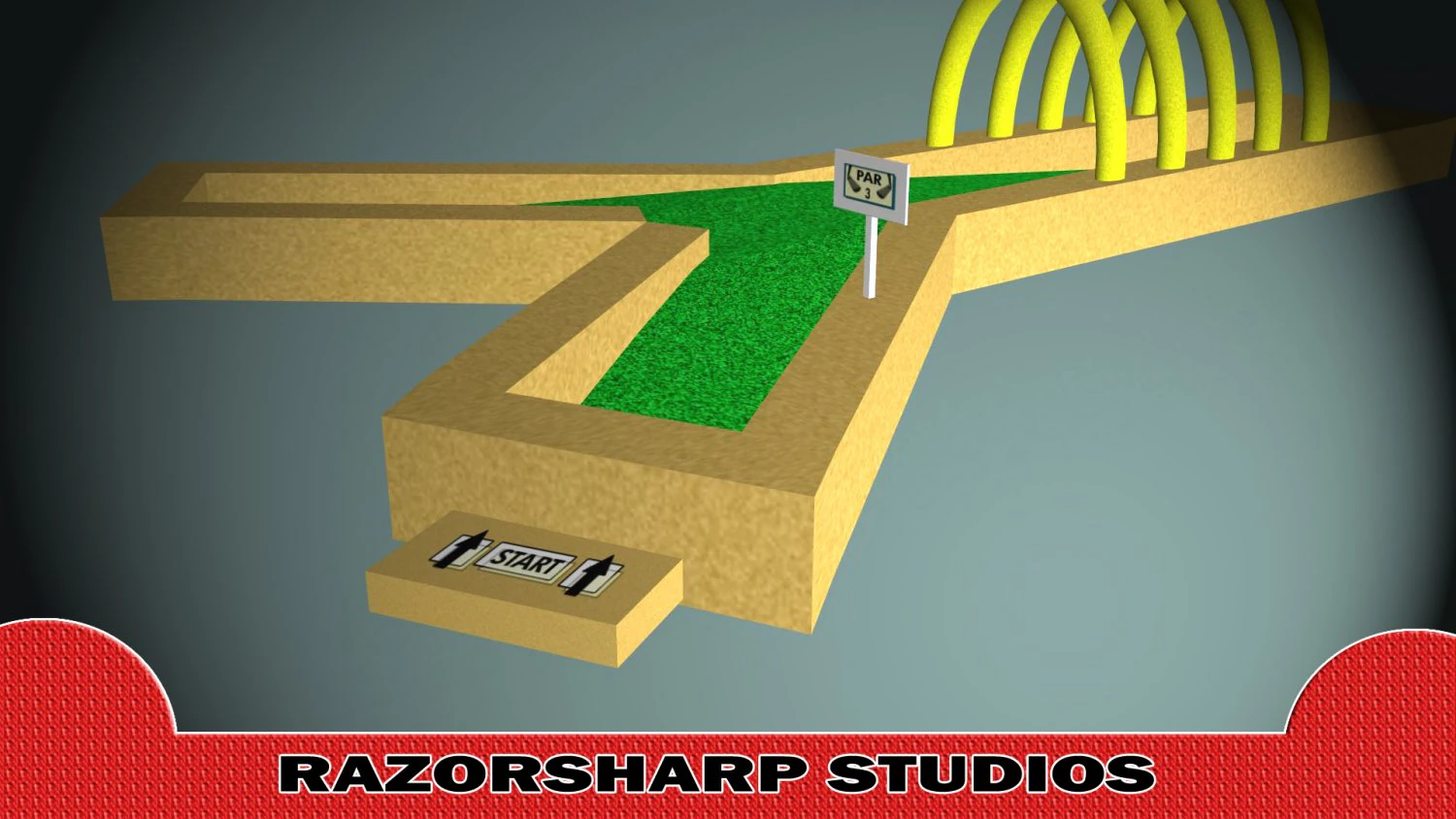 mini golf alphabet y hole 3D Model .c4d .max .obj .3ds .fbx .stl .blend