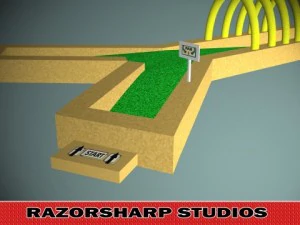 alfabet do minigolfa i dziura Model 3D