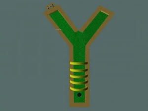 mini golf alphabet y hole 3D Model