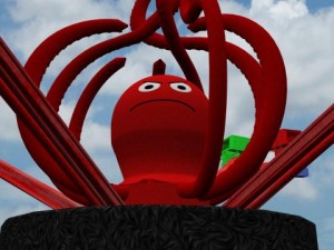 carnival ride octopus Model 3D