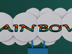 carnival ride rainbow 3D Model