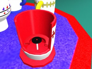 carnival ride teacups Model 3D